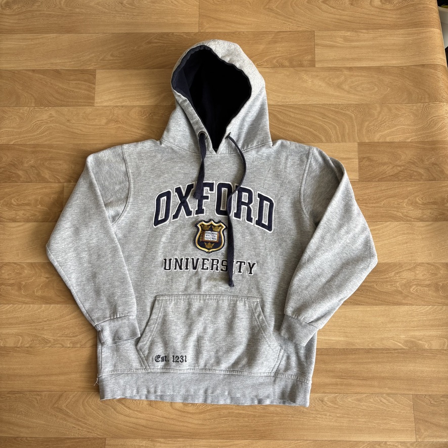 Vintage Oxford University grey hoodie we sold on Vinted